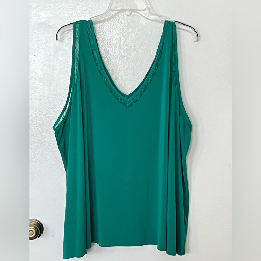 Torrid Emerald Green V-Neck Tank Top